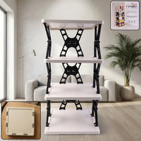 Multipurpose Foldable 4 Layer Storage Rack (1 Pc)