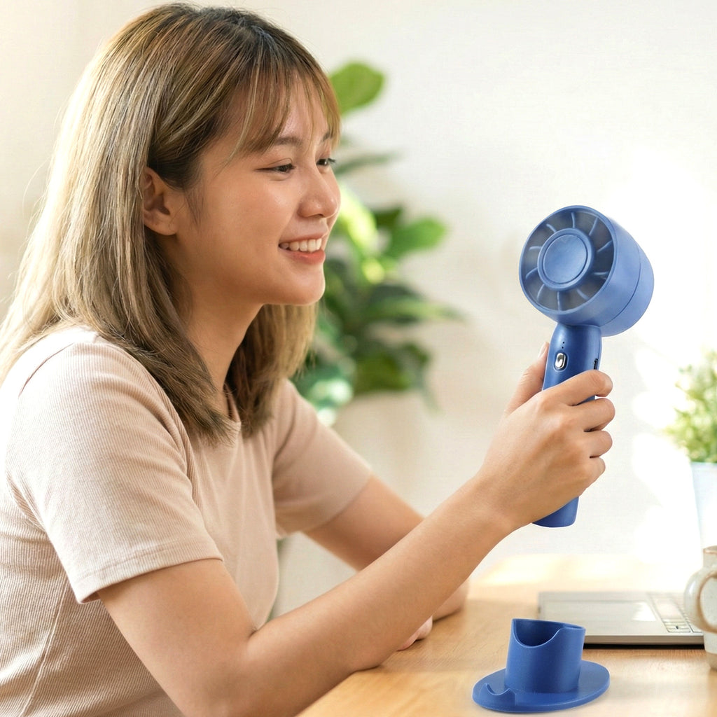 Rechargeable Mini Handheld Fan (1 Pc)