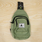 Multi Pocket Sling Crossbody Bag Compact Canvas Chest Bag With Strap (1 Pc)