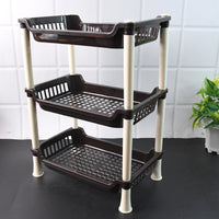 Apex Small Multiuse Plastic Storage Rack Organizer 3-tier