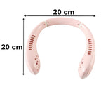 Usb Rechargeable Portable Bladeless Neck Fan For Hands Free Cooling (1 Pc)