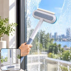 Multifunctional Window Cleaning Brush With Wiper Edge And Detail Brush (1 Pc)