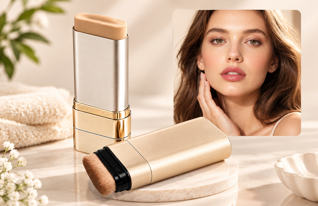 3 in 1 Korean Stick Foundation ulti-use Double Head Foundations Make up Sticks - Pack of 1