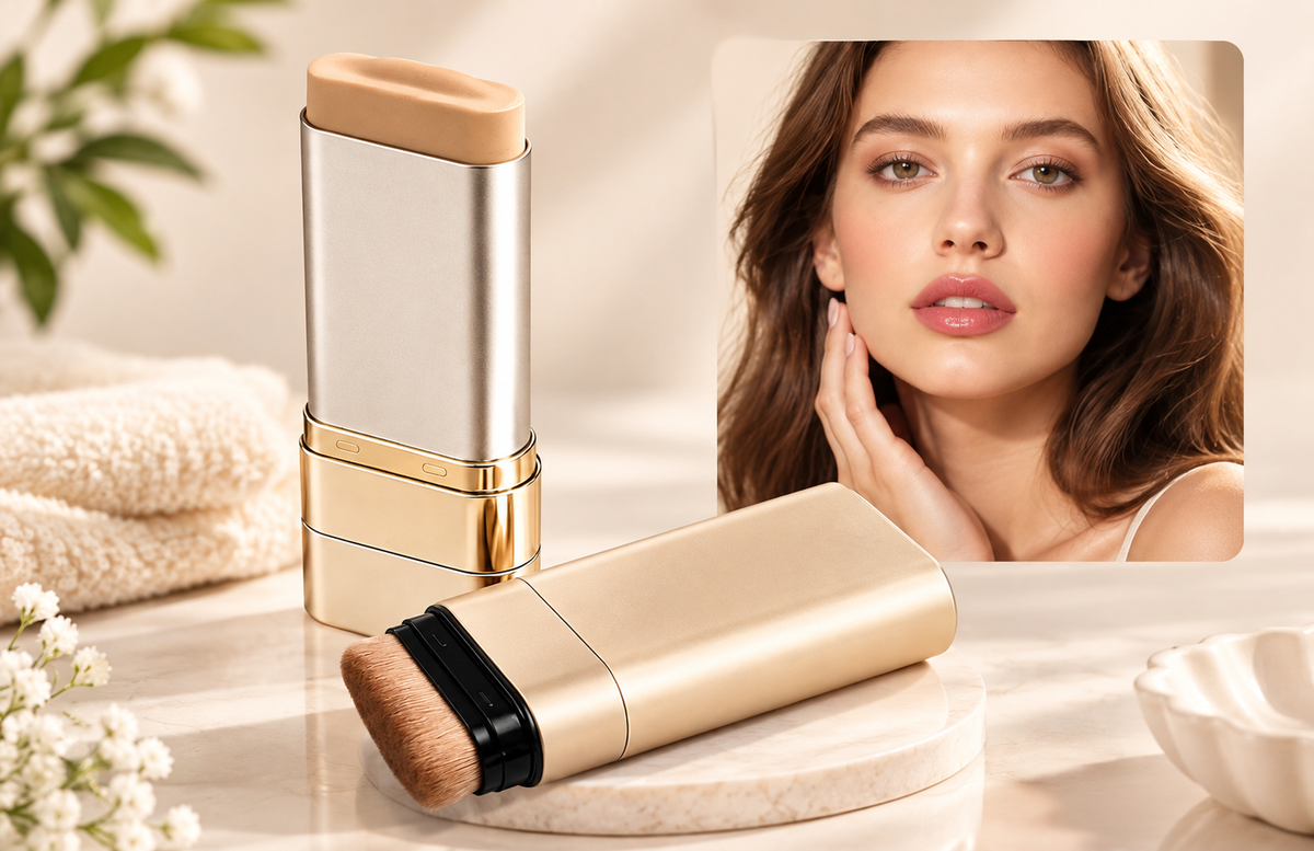 3 in 1 Korean Stick Foundation ulti-use Double Head Foundations Make up Sticks - Pack of 1