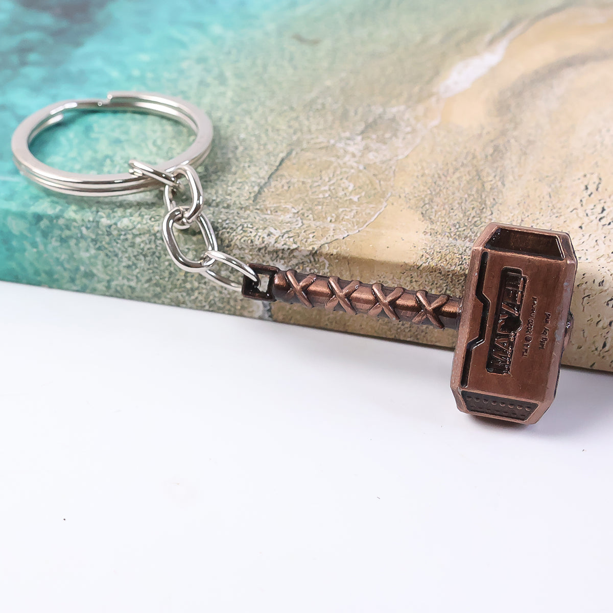 Metal Hammer Shape Keychain (1 Pc)