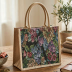 Multipurpose Floral Print Carry Hand Bag 1 Pc 29x33 Cm