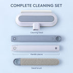 Multifunctional Window Cleaning Brush With Wiper Edge And Detail Brush (1 Pc)